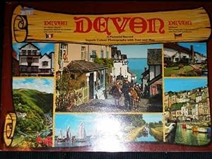 Imagen del vendedor de Devon, A Pictorial Record (Superb Colour Photographs with Text and Map) a la venta por Lotzabooks