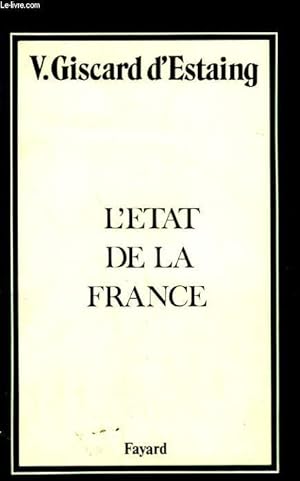 Seller image for L'ETAT DE LA FRANCE. for sale by Le-Livre
