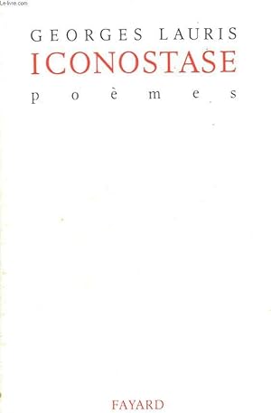 Seller image for ICONOSTASE. POEMES. for sale by Le-Livre