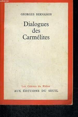 Bild des Verkufers fr Dialogues des Carmlites zum Verkauf von Le-Livre