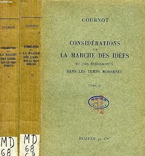 Bild des Verkufers fr CONSIDERATIONS SUR LA MARCHE DES IDEES ET DES EVENEMENTS DANS LES TEMPS MODERNES, 2 TOMES zum Verkauf von Le-Livre