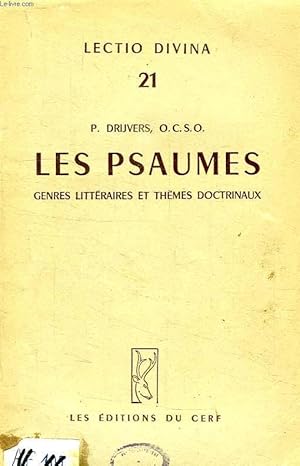 Imagen del vendedor de LES PSAUMES, GENRES LITTERAIRES ET THEMES DOCTRINAUX a la venta por Le-Livre