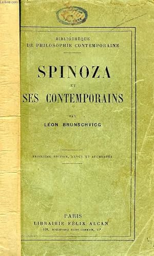 Image du vendeur pour SPINOZA ET SES CONTEMPORAINS mis en vente par Le-Livre