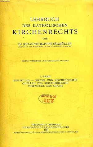 Bild des Verkufers fr LEHRBUCH DES KATHOLISCHEN KIRCHENRECHTS, II BAND zum Verkauf von Le-Livre