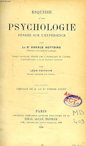 Seller image for ESQUISSE D'UNE PSYCHOLOGIE FONDEE SUR L'EXPERIENCE for sale by Le-Livre