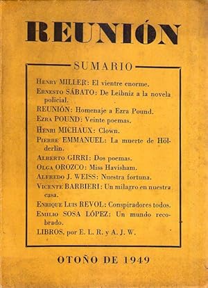 Seller image for REUNION - No. 3 - Ao I, otoo de 1949 for sale by Buenos Aires Libros