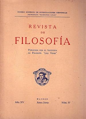 REVISTA DE FILOSOFIA - No. 57 - Año XV. Abril - junio 1956