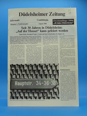 Image du vendeur pour Ddelsheimer Zeitung - Jahrgang 1, Sonderausgabe - Zweitauflage 1996 - 40 Jahre Ddelsheim mis en vente par Buch- und Kunsthandlung Wilms Am Markt Wilms e.K.