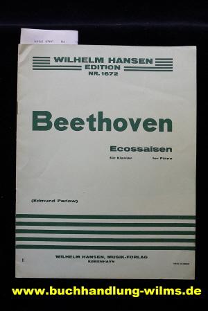 L.Van Beethoven -Ecossaisen. für Klavier-for Piano. o.A.
