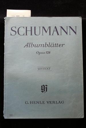 Albumblätter Opus 124. Urtext - Fingersatz von Walther Lampe.