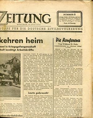 Imagen del vendedor de Mnchener Zeitung. Nr. 2. a la venta por Antiquariat am Flughafen