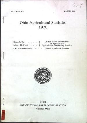 Imagen del vendedor de Ohio Agricultural Statistics 1938; a la venta por books4less (Versandantiquariat Petra Gros GmbH & Co. KG)