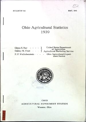 Seller image for Ohio Agricultural Statistics 1939; for sale by books4less (Versandantiquariat Petra Gros GmbH & Co. KG)