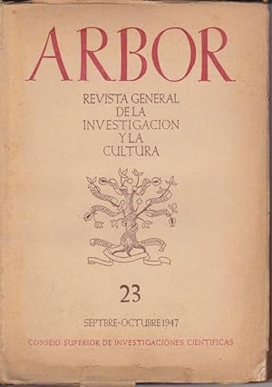 ARBOR, nº 23 - Revista general de investigación y Cultura