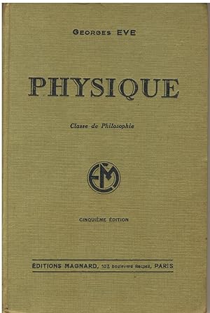 Seller image for Physique, Classe de Philosophie, programme du 30 avril 1931 for sale by Sylvain Par