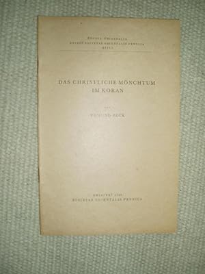 Seller image for Das christliche Mnchtum im Koran for sale by Expatriate Bookshop of Denmark
