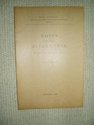 Seller image for Notes on the Altan Gerel : The Mongolian Version of the Suvarnaprabhasa-sutra for sale by Expatriate Bookshop of Denmark