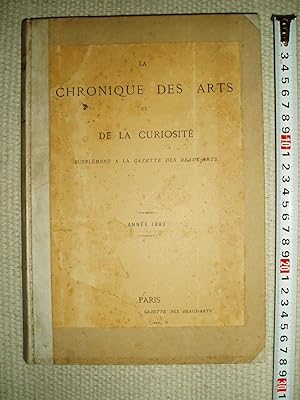 La chronique des arts et de la curiosité : supplément à la Gazette des beaux-arts : Année 1892