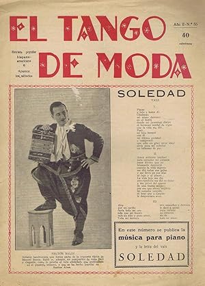 EL TANGO DE MODA. Semanario Popular Hispanoamericano - Año II - nº 55 (19-10-1929)