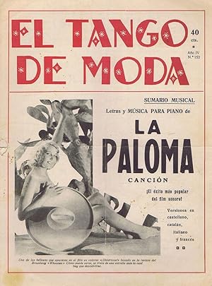 EL TANGO DE MODA. Semanario Popular Hispanoamericano - Año IV - nº 153 (12-09-1931)