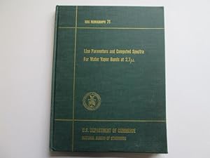 Seller image for Line Parameters and Computed Spectra for Water Vapor Bands at 2.7u (National Bureau of Standards Monograph 71) for sale by Goldstone Rare Books