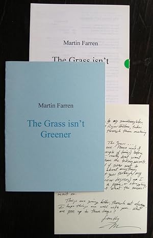 Immagine del venditore per The Grass isn't Greener: [a poem] venduto da James Fergusson Books & Manuscripts