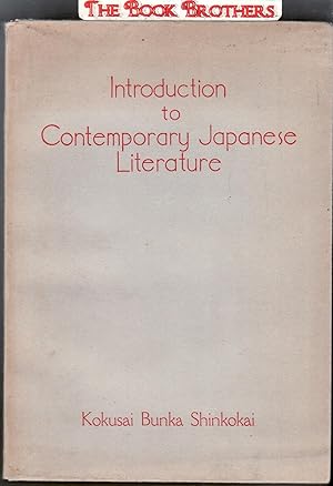 Bild des Verkufers fr Introduction to Contemporary Japanese Literature zum Verkauf von THE BOOK BROTHERS