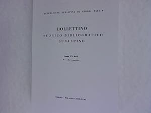 Bild des Verkufers fr Bolletino Storico-Bibliografico Subalpino. Anno CX 2012. Secondo Semestre. zum Verkauf von Antiquariat Bookfarm