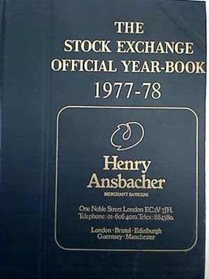 The Stock Exchange Official Year-Book 1977-78.