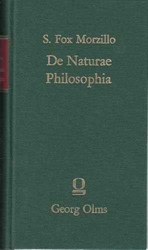 Seller image for De Naturae Philosophia seu de Platonis et Aristotelis consensione. Libri V. for sale by Antiquariat Bcheretage