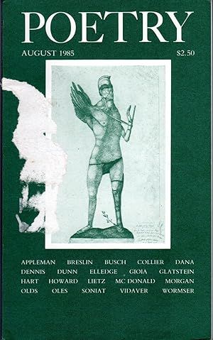 Seller image for Poetry: Volume CXLVI, No.5: August, 1985 for sale by Dorley House Books, Inc.