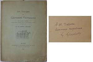 Les voyages de Giovanni Verrazano sur les côtes d'Amérique avec des marins normands, pour le comp...