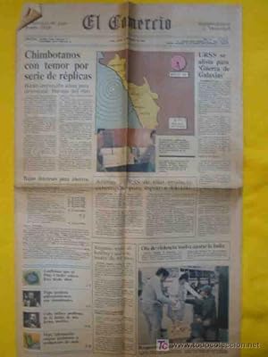 EL COMERCIO. Independencia y Veracidad. Nº 78101. Agosto 1985