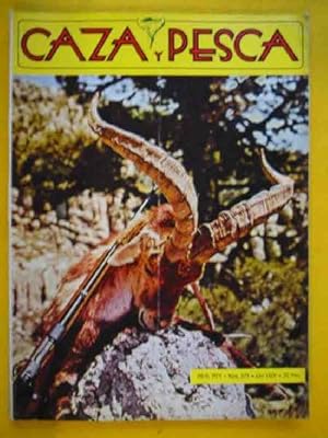 CAZA Y PESCA. Calendario Mensual Ilustrado de Caza, pesca, armas y guardería. Nº 379 Julio 1974