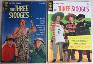 The Three Stooges # 18 July 1964 (10005-407), # 34 May 1967 (10005-705)- two comics from "Gold Ke...