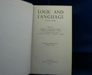 Image du vendeur pour Logic and Language (second series). Essays by J. L. Austin, G. E. Moore, F. Waismann etc. Edited with an Introduction by Antony Flew. mis en vente par Antiquariat Michael Solder