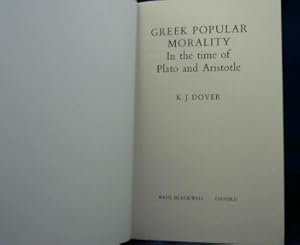 Immagine del venditore per Greek Popular Morality in the Time of Plato and Aristotle. venduto da Antiquariat Michael Solder