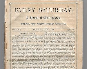 Immagine del venditore per Tom Butler: A Boy's Hero, in Every Saturday: A Journal of Choice Reading, Three Issues, 1869 venduto da Legacy Books II