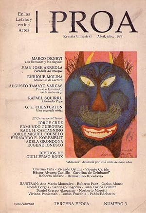 Imagen del vendedor de PROA - No. 3 - abril julio 1989. Tercera poca a la venta por Buenos Aires Libros