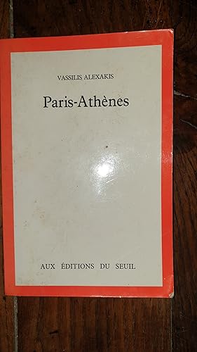 Image du vendeur pour PARIS-ATHNES mis en vente par AHA BOOKS