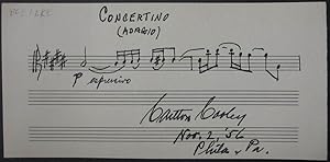 Autographed Musical Quotation