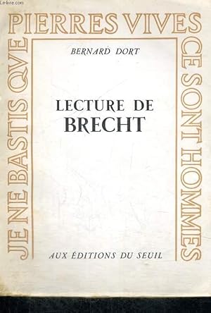 Image du vendeur pour Lecture de Brecht mis en vente par Le-Livre