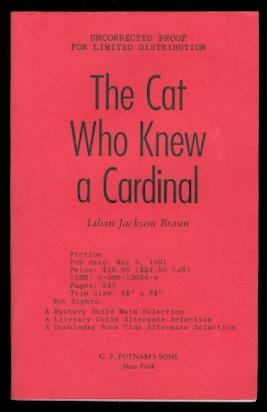 THE CAT WHO KNEW A CARDINAL.