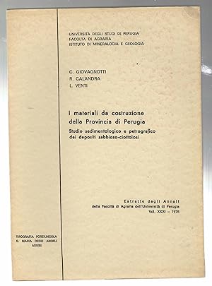 I Materiali Da Costruzione Della Provincia Di Perugia. Studio Sedimentologico e Petrografico Dei ...