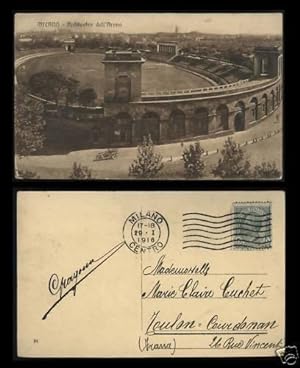 Milano Anfiteatro dell'Arena 1916 cartolina d'epoca viaggiata