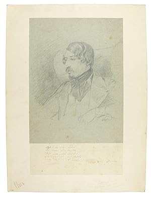 Portrait des Dichters Julius von der Traun (d. i. Alexander Julius Schindler, Schriftsteller und ...