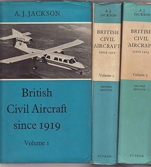 BRITISH CIVIL AIRCRAFT SINCE 1919. THREE VOLUMES