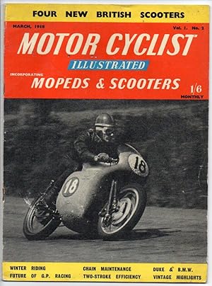 Image du vendeur pour Motor Cyclist Illustrated incorporating Mopeds & Scotters - March, 1958 - Vol. 1. No. 2 mis en vente par Renaissance Books, ANZAAB / ILAB