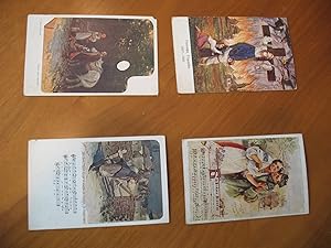 Four Ukrainian Patriotic Postcards, Including "Die Golgotha Der Ukraine"