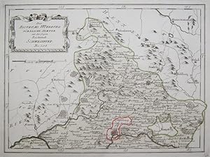 Des Bisthums Würzburg nördliche Aemter mit der freyen Reichsstadt Schweinfurt (Nro. 204) UND: Des...